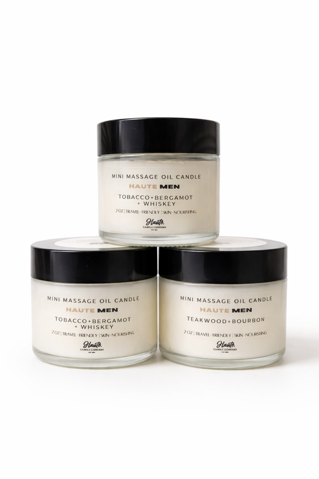 Haute Men Mini Massage Oil Candle